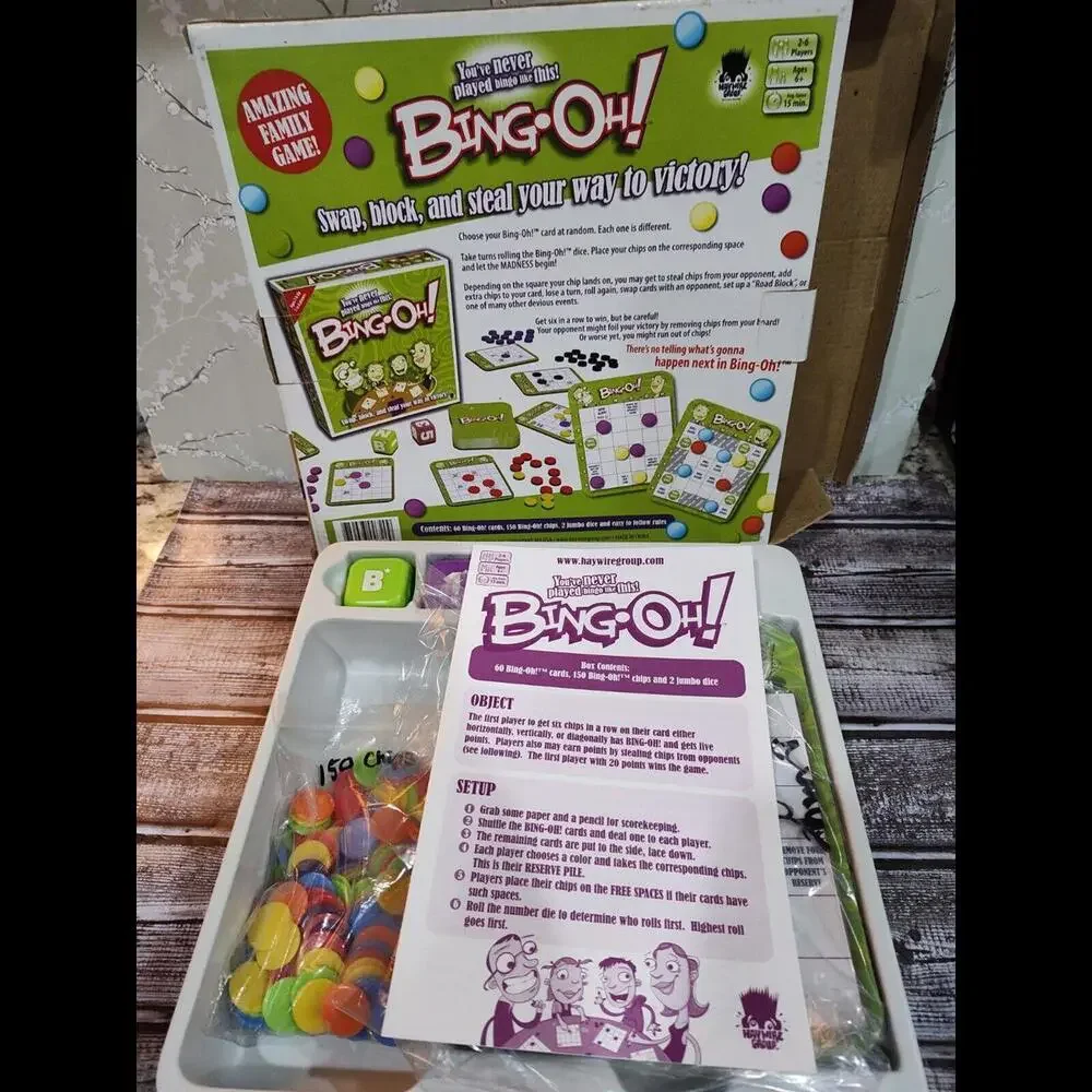 BING-OH! Family Game Swap Block Steal Way to Victory 2005 By Haywire Complete